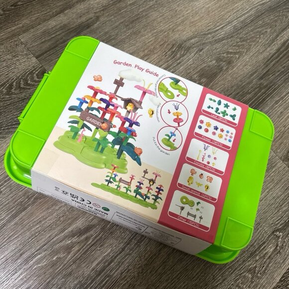 Assorty Flower Garden Sensory Bin Toys Play Sandbox flower construction blocks - Picture 4 of 4